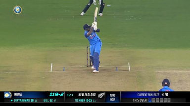 IND vs NZ 2023, 3RD T20I: Suryakumar Yadav  Six