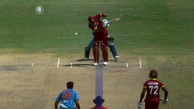 2ND T20I: IND vs WI – Kieron Pollard Wicket