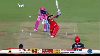 M49: RCB vs RR – Virat Kohli Six