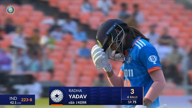 IND-W vs NZ-W 2024, 1st ODI: Radha Yadav Wicket