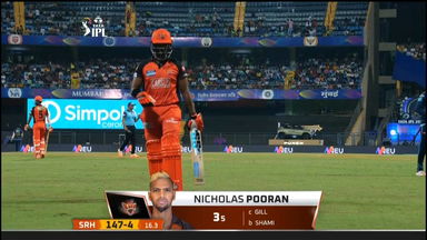 M40: GT vs SRH – Nicholas Pooran Wicket
