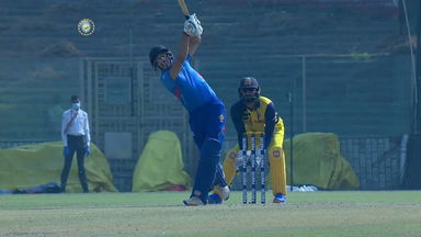 Abhinav Manohar's vital 46 (37) against Tamil Nadu