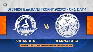 Ranji Trophy 2023/24, Vidarbha vs Karnataka, QF 1, Day 4: Match Highlights