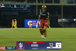 M08- RCB vs UPW: Erin Burns  Wicket