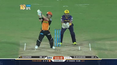 M37: SRH vs KKR – David Warner Six