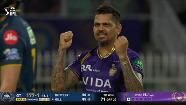 IPL 2026 M60: KKR vs GT - Fall of Wickets