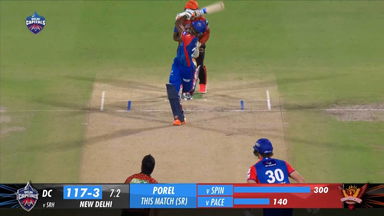 M35: DC vs SRH – Abishek Porel Six
