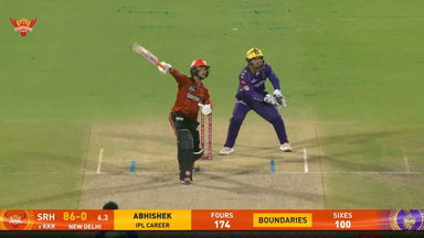IPL 2025 M68: SRH vs KKR - Abhishek Sharma Six