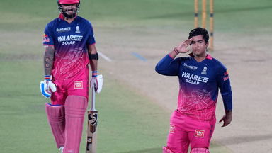 6,4,6! Sooryavanshi completes a 36-ball hundred