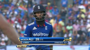 IND vs ENG 2017, 1st ODI : Moeen Ali Wicket
