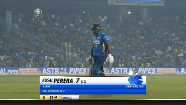 IND vs SL 2020, 3rd T20I: Kusal Perera Wicket