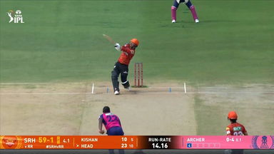 IPL 2025 M02: SRH vs RR - Travis Head Six