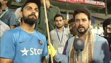 Team India joins Swachh Bharat Mission