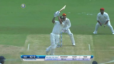 IND vs AFG 2018, 1st Test  Day 1: Shikhar Dhawan Six