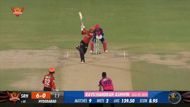 M50: SRH vs RR – Abhishek Sharma Six