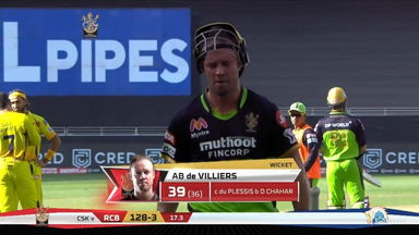 M44: RCB vs CSK – AB de Villiers Wicket