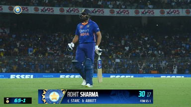 IND vs AUS 2023, 3RD ODI: Rohit Sharma Wicket