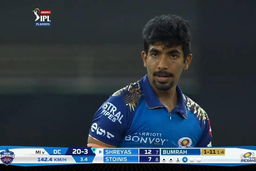 Jasprit Bumrah's personal best of 4/14