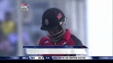 CLT20 2013 M2: BRI vs T&T  –  Alister McDermott 4 Wickets Hauls