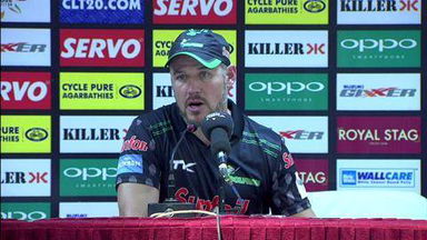 CLT20 2014 M8: DOL vs CSK  –   Press Conference – Morne van Wyk