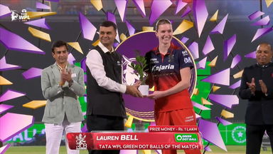 TATA WPL Green Dot Balls of the Match: Final, Royal Challengers Bengaluru vs Delhi Capitals, WPL 2026: Lauren Bell