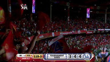 M35: RCB vs RR –  AB de Villiers Six