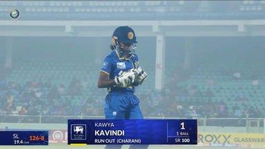 IND-W vs SL-W 2025, 2nd T20I: Kawya Kavindi Wicket