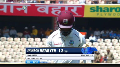 IND vs WI 2018, 2nd Test Day 1: Shimron Hetmyer Wicket