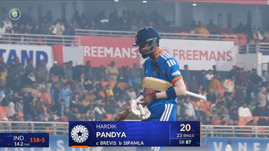 IND vs SA 2025, 2nd T20I: Hardik Pandya Wicket