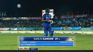 IND vs SL 2022, 2ND T20I: Sanju Samson Wicket