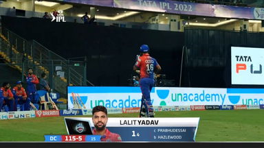 M27: DC vs RCB – Lalit Yadav Wicket