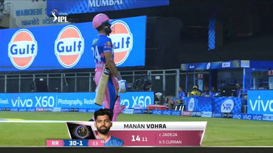 M12: CSK vs RR   – Manan Vohra  Wicket