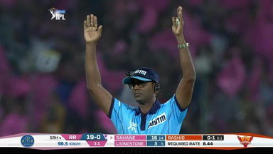 M45: RR vs SRH – Ajinkya Rahane Six