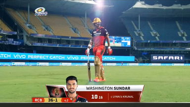 M01: MI vs RCB – Washington Sundar Wicket