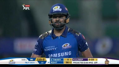 Rohit Sharma blasts 80(54)