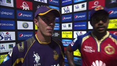 M11: RCB vs KKR – Chris Lynn & Varun Aaron Interview