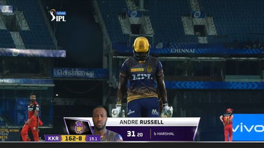 M10: RCB vs KKR   – Andre Russell Wicket