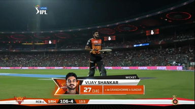 M54: RCB vs SRH – Vijay Shankar Wicket