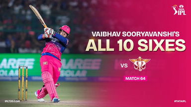All 10 sixes by Vaibhav Sooryavanshi vs LSG