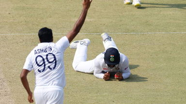 Vihari's stellar catch at short leg