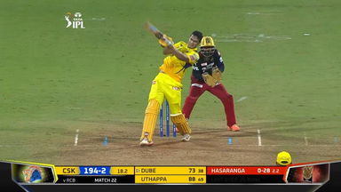 M22: CSK vs RCB – Shivam Dube Six
