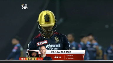 M67: RCB vs GT – Faf Du Plessis Wicket