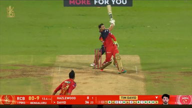 IPL 2025 M34: RCB vs PBKS - Tim David Six