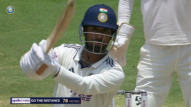 IND vs AFG 2026, Only Test: Manav Suthar Six