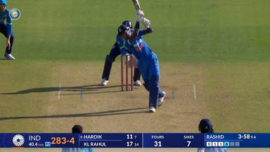 IND vs ENG 2025, 3rd ODI: Hardik Pandya Six