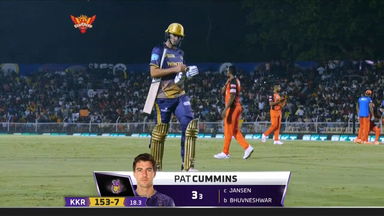 M25: SRH vs KKR – Pat Cummins Wicket