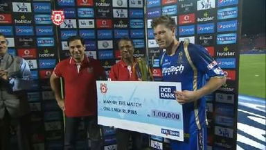 M3: KXIP vs RR – Man Of The Match – James Faulkner
