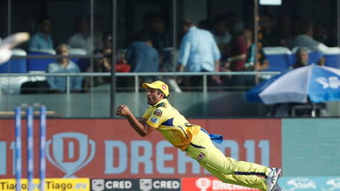 SHARP: Rayudu pulls off a brilliant diving catch to dismiss Shaw
