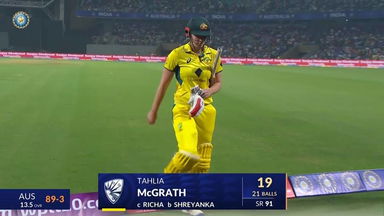IND-W vs AUS-W 2023-24, 2nd T20I: Tahlia McGrath Wicket
