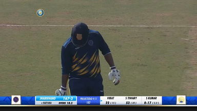 Saurabh Tiwary leads from the front with 58* (35)